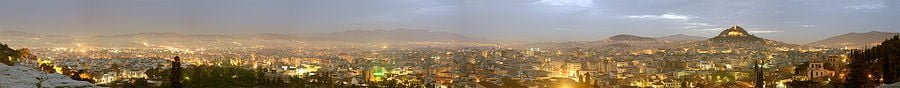 Athens from areios pagos Mars hill splendid greece tours