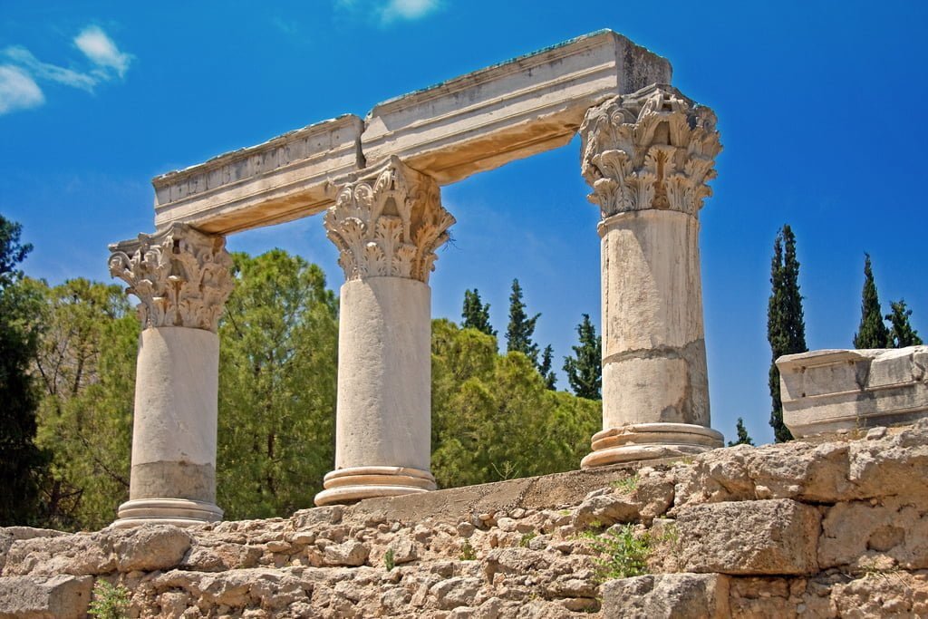 Temple E in Ancient Corinth Greece splendid greece tours